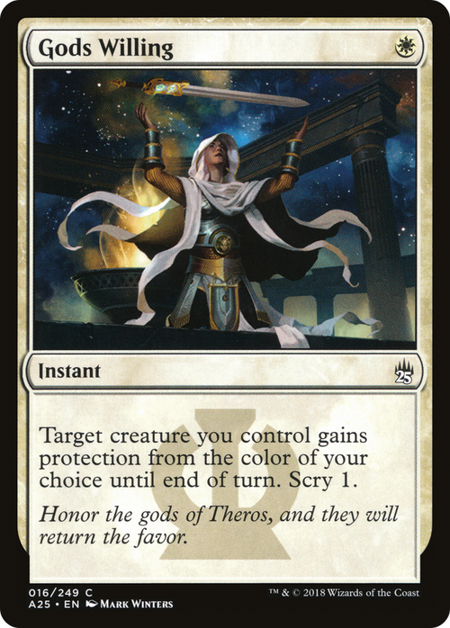 Gods Willing (A25-016) - Masters 25