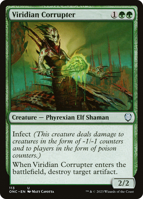 Viridian Corrupter (ONC-113) - Phyrexia: All Will Be One Commander