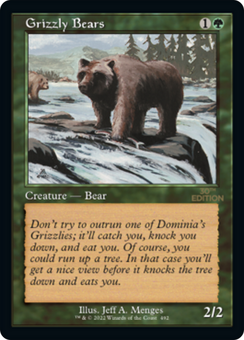 Grizzly Bears (Retro Frame) (30A-492) - 30th Anniversary Edition