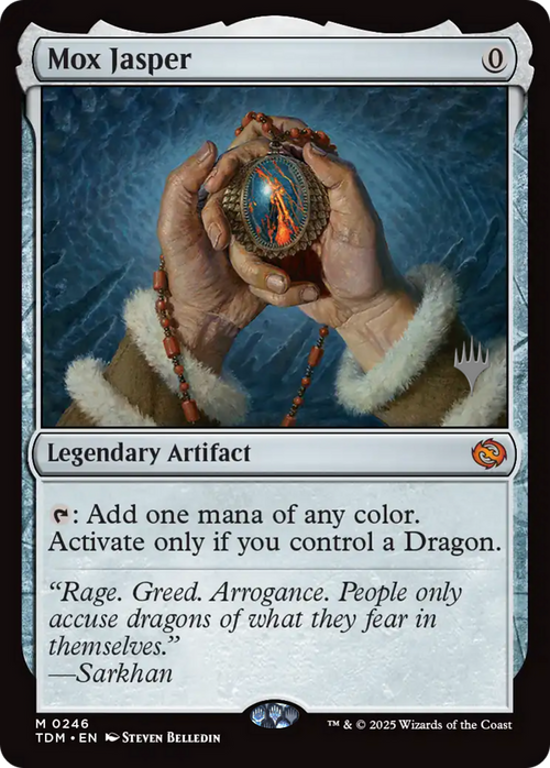 Mox Jasper (PPTDM-246P) - Promo Pack: Tarkir: Dragonstorm Foil