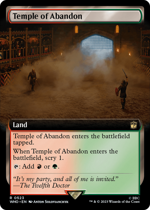 Temple of Abandon (Extended Art) (WHO-523) - Doctor Who: (Extended Art) Foil