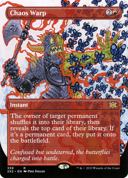 Chaos Warp (Borderless) (2X2-359) - Double Masters 2022