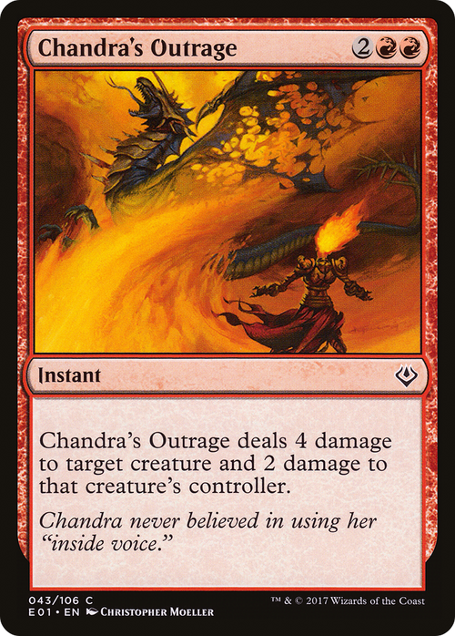 Chandra's Outrage (AC2-043) - Archenemy: Nicol Bolas