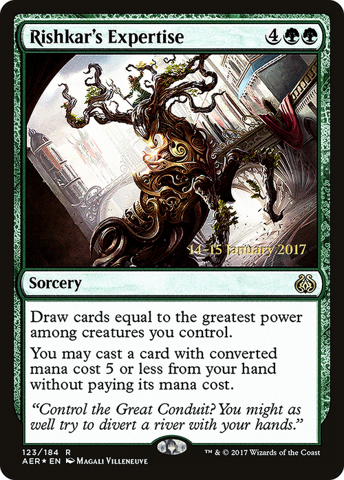 Rishkar's Expertise (PRE-123S) - Aether Revolt Promos Foil