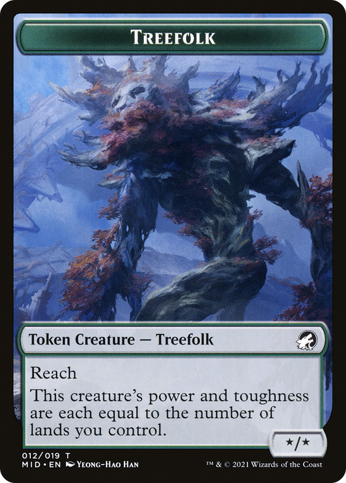 Treefolk (TMID-012) - Innistrad: Midnight Hunt Tokens
