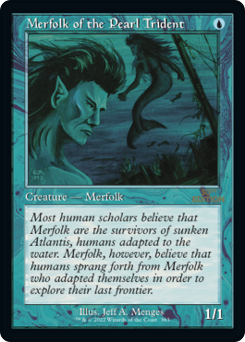 Merfolk of the Pearl Trident (Retro Frame) (30A-363) - 30th Anniversary Edition