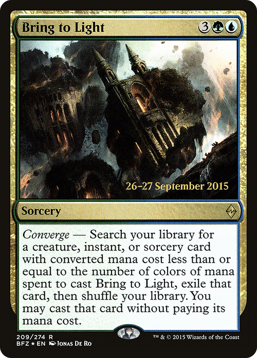 Bring to Light (PRE-209S) - Battle for Zendikar Promos Foil