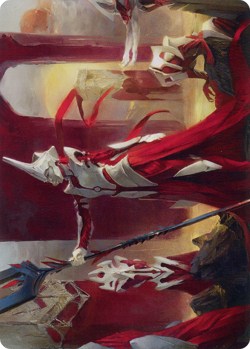Porcelain Zealot // Porcelain Zealot (AONE-008) - Phyrexia: All Will Be One Art Series (Borderless)