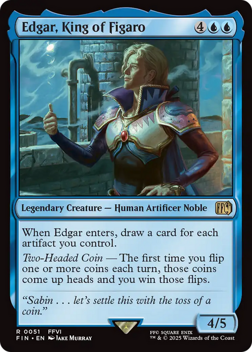 Edgar, King of Figaro (FIN-051) - FINAL FANTASY Foil