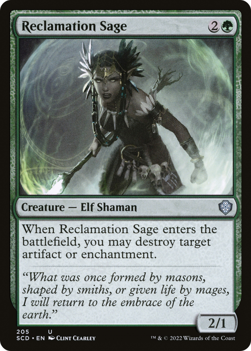 Reclamation Sage (SCD-205) - Starter Commander Decks