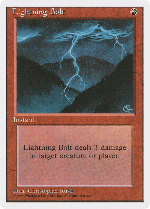 Lightning Bolt (4ED-226) - Fourth Edition