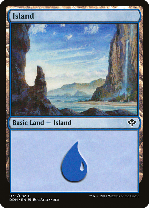 Island (075) (DDN-075) - Duel Decks: Speed vs. Cunning