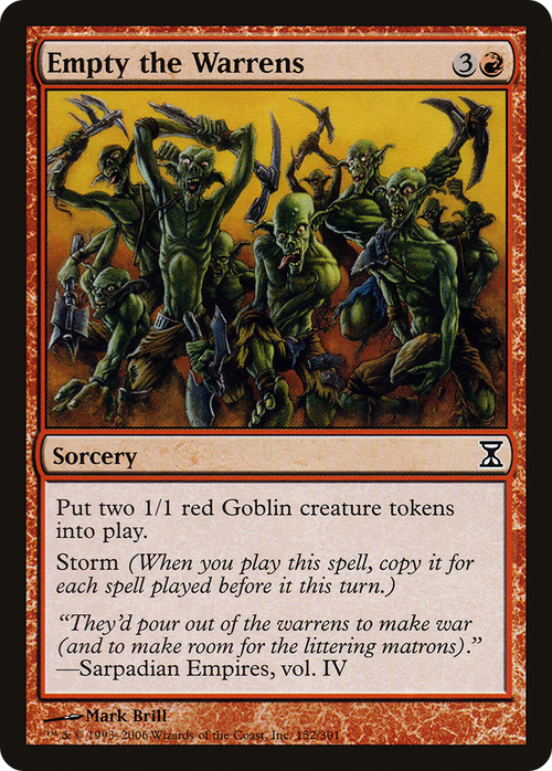 Empty the Warrens (TSP-152) - Time Spiral Foil