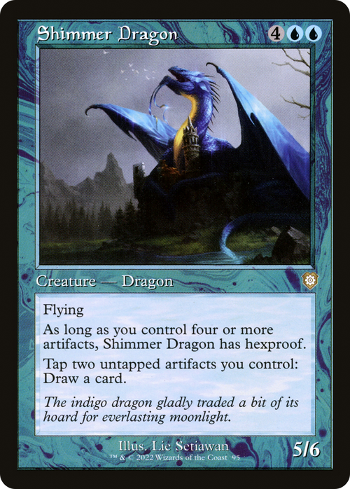 Shimmer Dragon (Retro Frame) (BRC-095) - The Brothers' War Commander