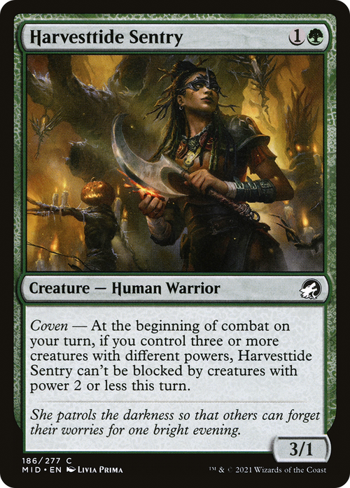 Harvesttide Sentry (MID-186) - Innistrad: Midnight Hunt Foil