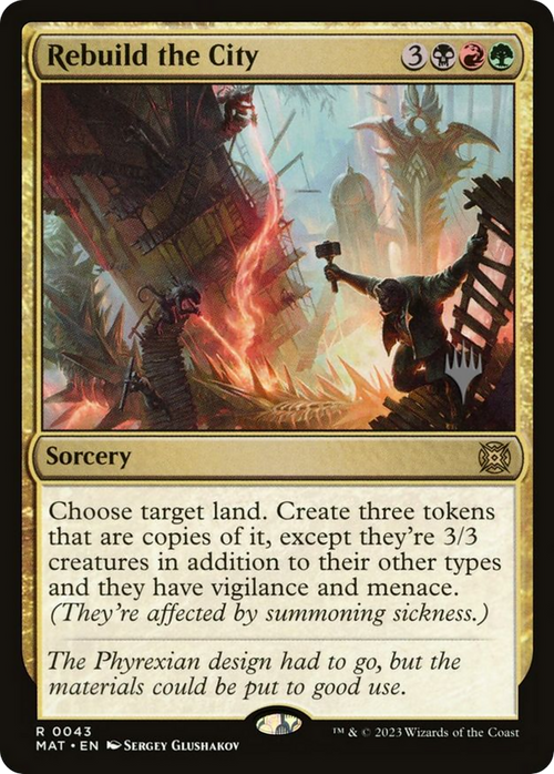 Rebuild the City (PPLCI-043) - March of the Machine: The Aftermath Promos Foil