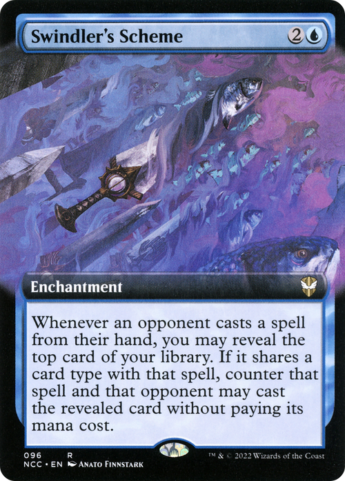Swindler's Scheme (Extended Art) (NCC-096) - New Capenna Commander: (Extended Art)