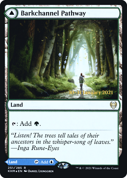 Barkchannel Pathway (PRE-251S) - Kaldheim Promos Foil