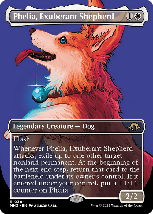 Phelia, Exuberant Shepherd (Borderless) (MH3-364) - Modern Horizons 3 Foil