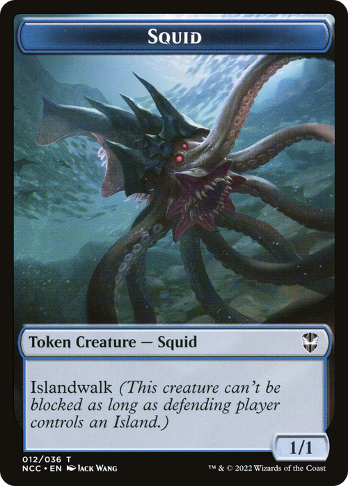Squid (TNCC-012) - New Capenna Commander Tokens Foil