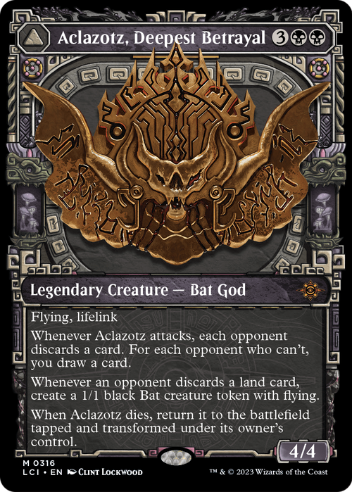 Aclazotz, Deepest Betrayal (Showcase) (LCI-316) - The Lost Caverns of Ixalan: (Showcase)