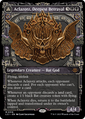 Aclazotz, Deepest Betrayal (Showcase) (LCI-316) - The Lost Caverns of Ixalan: (Showcase)