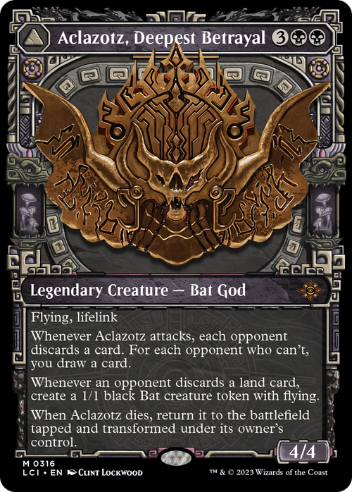 Aclazotz, Deepest Betrayal (Showcase) (LCI-316) - The Lost Caverns of Ixalan: (Showcase) Foil