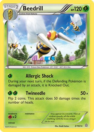 Beedrill 003  XY  Primal Clash - Rare