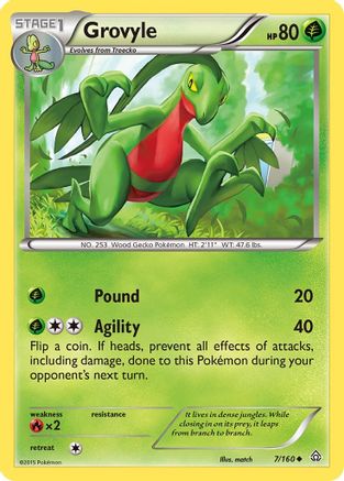Grovyle 007  XY  Primal Clash - Uncommon
