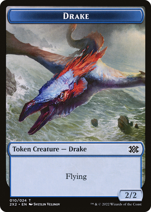Drake (T2X2-010) - Double Masters 2022 Tokens Foil