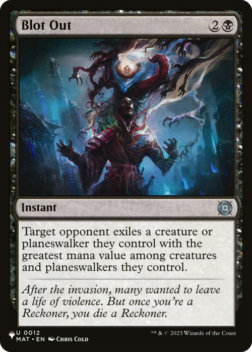 Blot Out (LIST-MAT-12) - The List