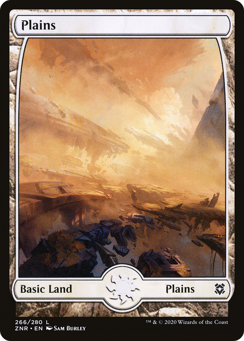 Plains (266) - Full Art (ZNR-266) - Zendikar Rising: (Full Art)