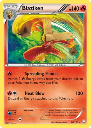Blaziken  - Holofoil XY  Primal Clash - Holo Rare