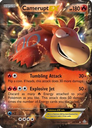 Camerupt EX 029  - Holofoil XY  Primal Clash - Ultra Rare