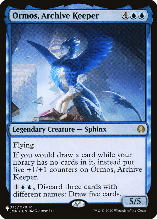 Ormos, Archive Keeper (LIST-JMP-13) - The List