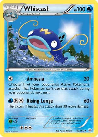 Whiscash/160  XY  Primal Clash - Uncommon