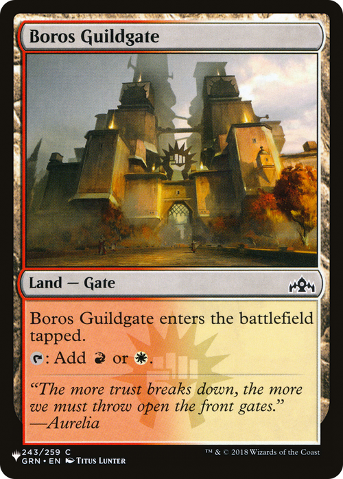Boros Guildgate (LIST-GRN-243) - The List Reprints