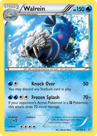 Walrein 048/160  - Reverse Holofoil XY  Primal Clash - Rare