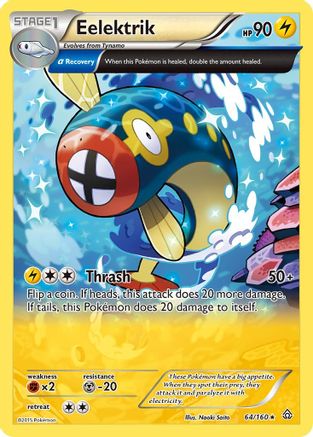 Eelektrik (Alpha) 064  - Reverse Holofoil XY  Primal Clash - Rare
