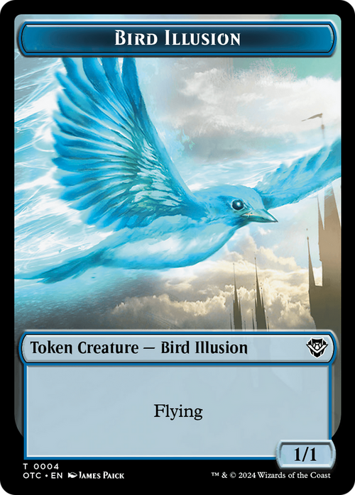 Bird Illusion (TOTC-004) - Outlaws of Thunder Junction Commander Tokens