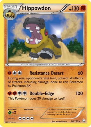 Hippowdon  - Holofoil XY  Primal Clash - Holo Rare