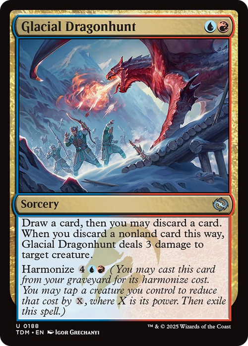 Glacial Dragonhunt (TDM-188) - Tarkir: Dragonstorm