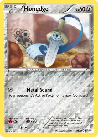 Honedge  - Reverse Holofoil XY  Primal Clash - Common