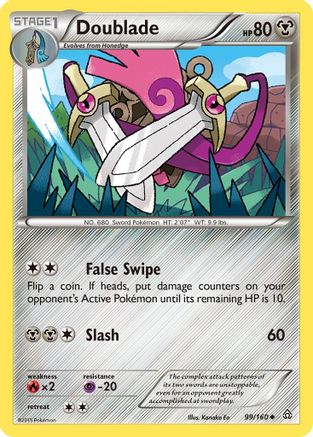 Doublade  XY  Primal Clash - Uncommon