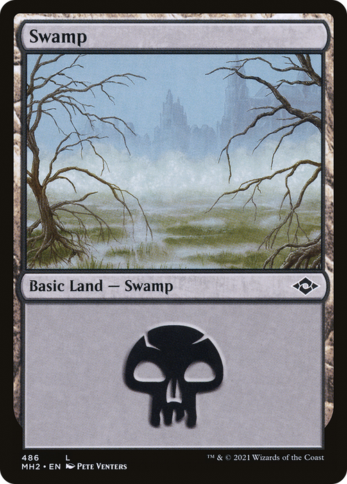 Swamp (486) (MH2-486) - Modern Horizons 2 Etched Foil