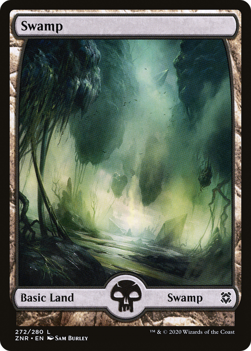 Swamp (272) - Full Art (ZNR-272) - Zendikar Rising: (Full Art)