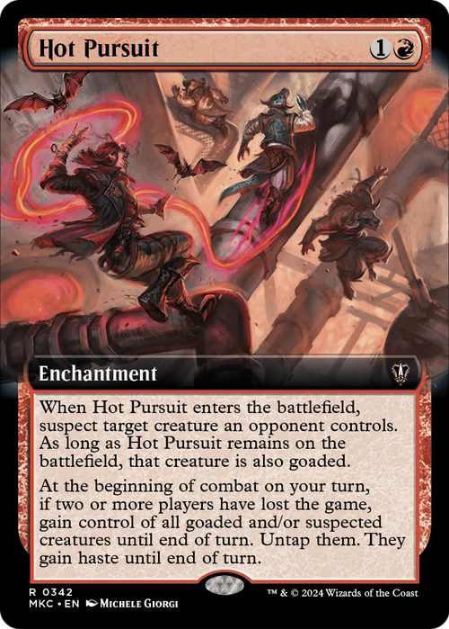 Hot Pursuit (Extended Art) (MKC-342) - Murders at Karlov Manor Commander: (Extended Art)