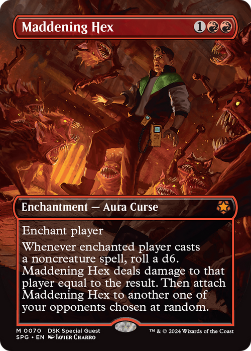 Maddening Hex (Borderless) (SPG-070) - Special Guests Foil