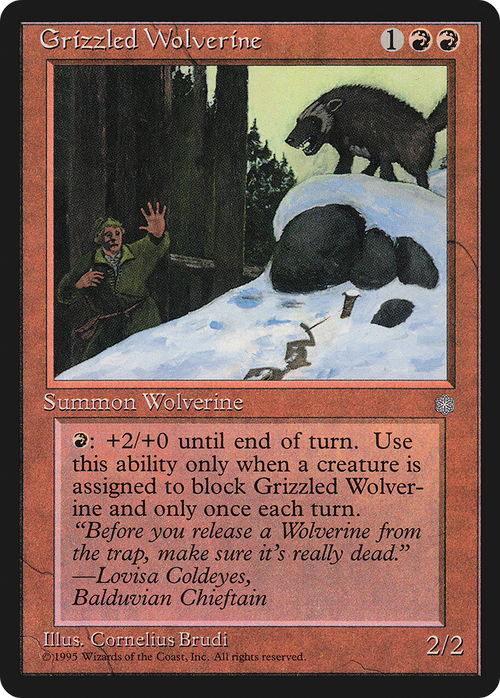 Grizzled Wolverine (ICE-) - Ice Age