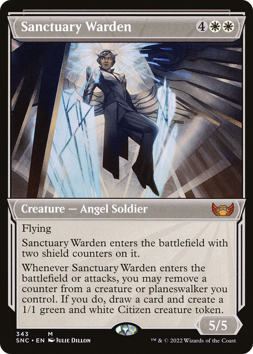 Sanctuary Warden (Showcase) (SNC-343) - Streets of New Capenna: (Showcase) Foil